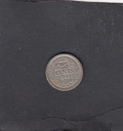 Beschrijving: 25 Cent WILHELMIN